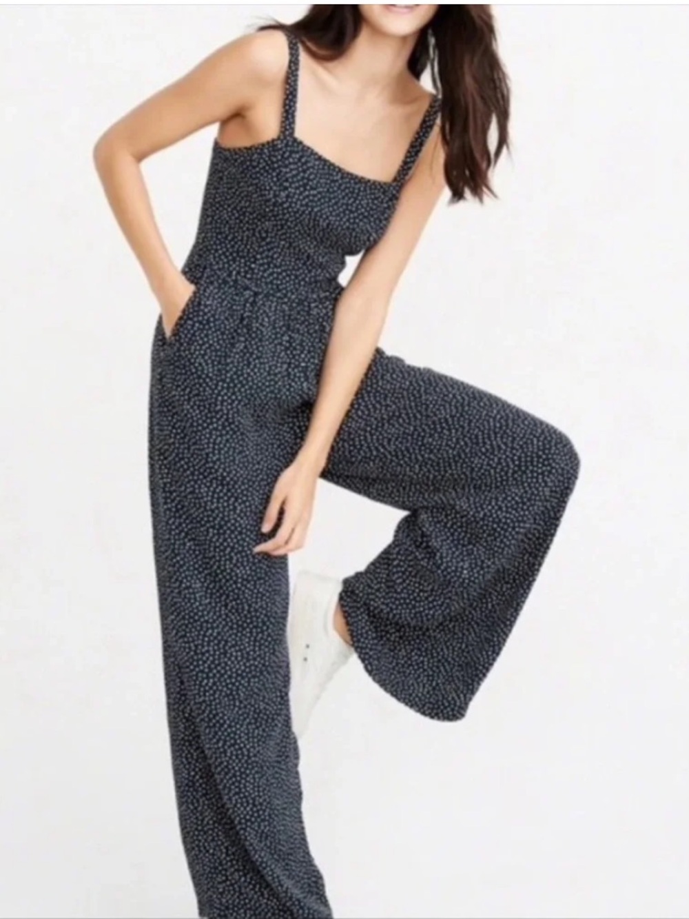 Abercrombie & Fitch Blue Polka Dot Jump Suit Women's Size XS